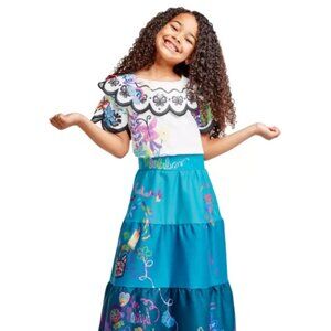 Disney Store Encanto Mirabel Deluxe Dress Girls Size 5/6 Halloween Costume NEW